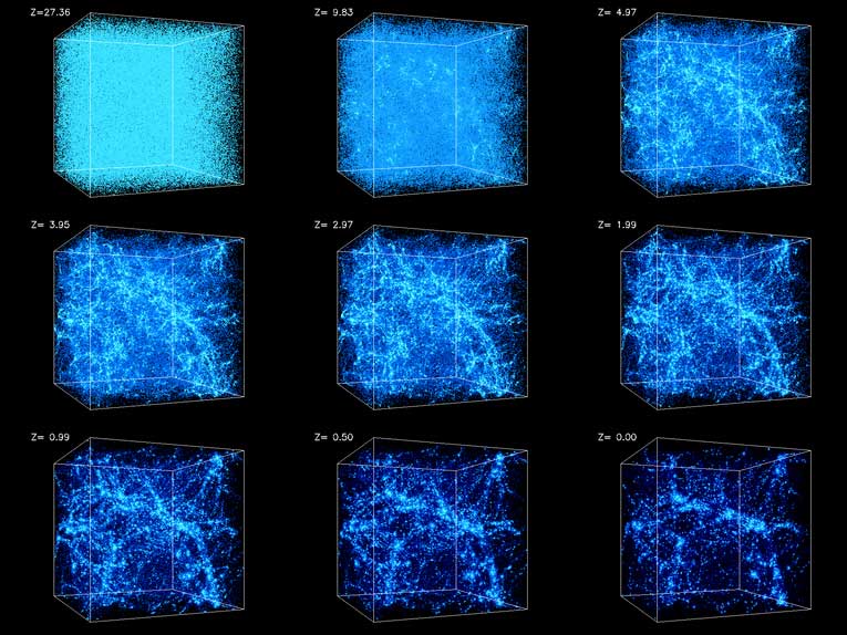 Results of computer simulation of formation of large scale structure in a cold dark matter universe